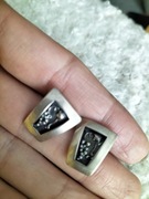 Piękne srebrne 925 stare kolczyki z winogronami retro Pinterest 