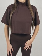 Krótki TOP sportowy elastyczny rom. M