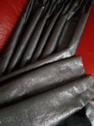 ZASŁONY gotowe czarne srebrne  eurofirany