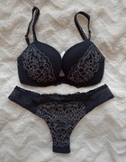 Czarno biały komplet intimissimi 75C/S