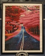 Diamentowy haft gotowy obraz