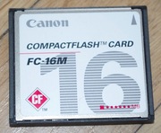--- karta pamięci --- CANON --- CompactFlash CARD FC-16M --- 16 MB --- 