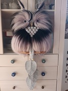 Sowa makrama, 38 cm x 83 cm