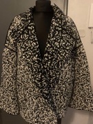 ZARA dzianinowy płaszcz sweter kardigan wdzianko narzutka tunika oversize