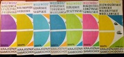 7x Mapa krajoznawczo samochodowa województwa PPWK 1:500 000 1976-78