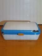 ZABYTKOWY STARY METALOWY CHLEBAK EMALIOWANY