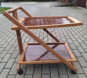 Barek na kółkach vintage, lata 60-70 te, składany barek na kółkach