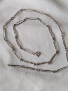 Warmet łańcuch naszyjnik prl srebro