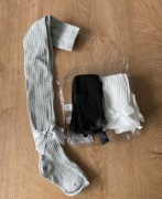 3 pary rajstopy z kokardką 4-5 lat