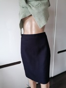 J. CREW GRANATOWA SPÓDNICA JAK NOWA 100% WEŁNA WOOL M/L