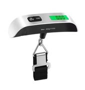 Przenośna waga elektroniczna do bagażu 50 kg z wyświetlaczem LCD