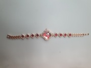 Elegancki zegarek damski cyrkonia stal chirurgiczna 