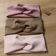 Opaska przeplatana prążek na włosy na głowę 