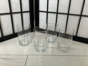 Szklanka, long wys:, 250 ml dekorowana, złota spirala