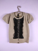 Next krótki wełniany sweterek z guzikami 38/40