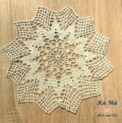 Serwetka do koszyczka wielkanocnego ręcznie robiona na szydełku