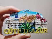 Zagraniczny magnes na lodówkę 3D FRANCJA Lazurowe Wybrzeże