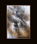 Pejzaż, abstrakcja, olej, 70x100cm, Monika Seroka