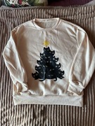 Bluza dresowa KOTY ciepła delikatna nowa kremowa S