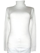 Biały Golf damski wełna i bawełna Girl Dream L / XL (40 / 42)