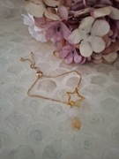 Bransoletka handmade ze stali nierdzewnej z naturalnych kamieni kwarc różow