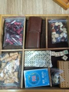 Drewniany zestaw gier 