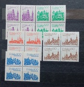 Znaczki Fi 2589-93 Polskie miasta na starych rycinach stan** 1981r. czwórki