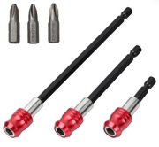 Zestaw 3 magnetycznych przedłużek do bitów 1/4" + 3 bity PH2 CrV 60/100/150