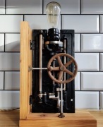 Lampa stołowa industrial / steampunk Singer