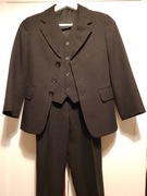 Elegancki komplet dla chłopca garnitur trzyczęściowy około 140