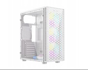 OBUDOWA GAMINGOWA 3x ARGB SZYBA ATX MIDI TOWER USB 3.1 FORNAX 500 BIAŁA