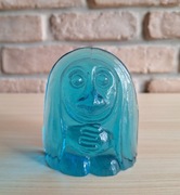 Troll Ząbkowice E. Trzewik-Drost duży turkusowy szkło vintage retro 