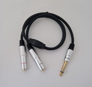 Ausla 1/4 cala stereo rozdzielacz Y, obudowa ze stopu aluminium