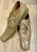 Półbuty beżowe skórzane obuwie męskie wizytowe 43 do garnituru Sergio Conte