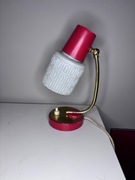 Czerwona lampka nocna retro prl 