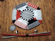 Canpol sensoryczna kontrastowa edukacyjna mata 3w1 kojec 68/077