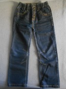 Spodnie Adams, r. 128, dżinsowe, jeans, chłopięce