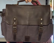 Torba listonoszka w stylu vintage skórzana