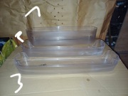 Boczna półka balkonik do lodówki indesit 