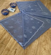 obrus 150 na 220cm świeczniki i świece