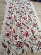 Tkanina Vintage len haftowana