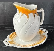 Antyk dzban duży łazienkowy patera Imperiale NIMY Belgia fajans 