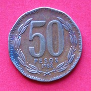 50  Peso   1982  r  -  Chile   