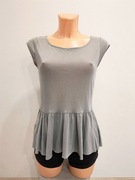American Eagle Outfitters * szara bluzka z baskinką * 36 S
