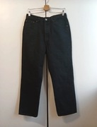 Nowe czarne jeansy Zara 42 proste nogawki, wysoki stan