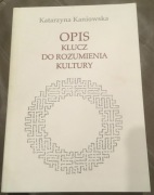 Opis. Klucz do rozumienia kultury Kaniowska