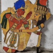 Orientalne obrazy gipsowe ręcznie malowane