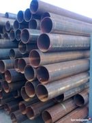 Rura stalowa rury stalowe fi 114mm na ogrodzenie słupy podpory dł 50cm 2szt