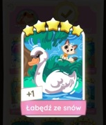 Naklejka Karta Monopoly GO 5* SET22 Łabędź ze snów