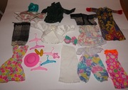 Barbie ubranka dla lalek, akcesoria 18 sztuk, vintage